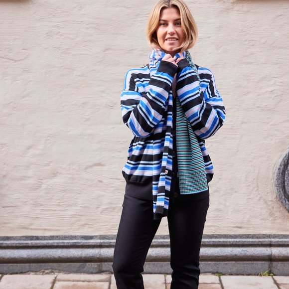 UNIQLO Cashmere Striped Scarf (MARNI) - Picture 7 of 9